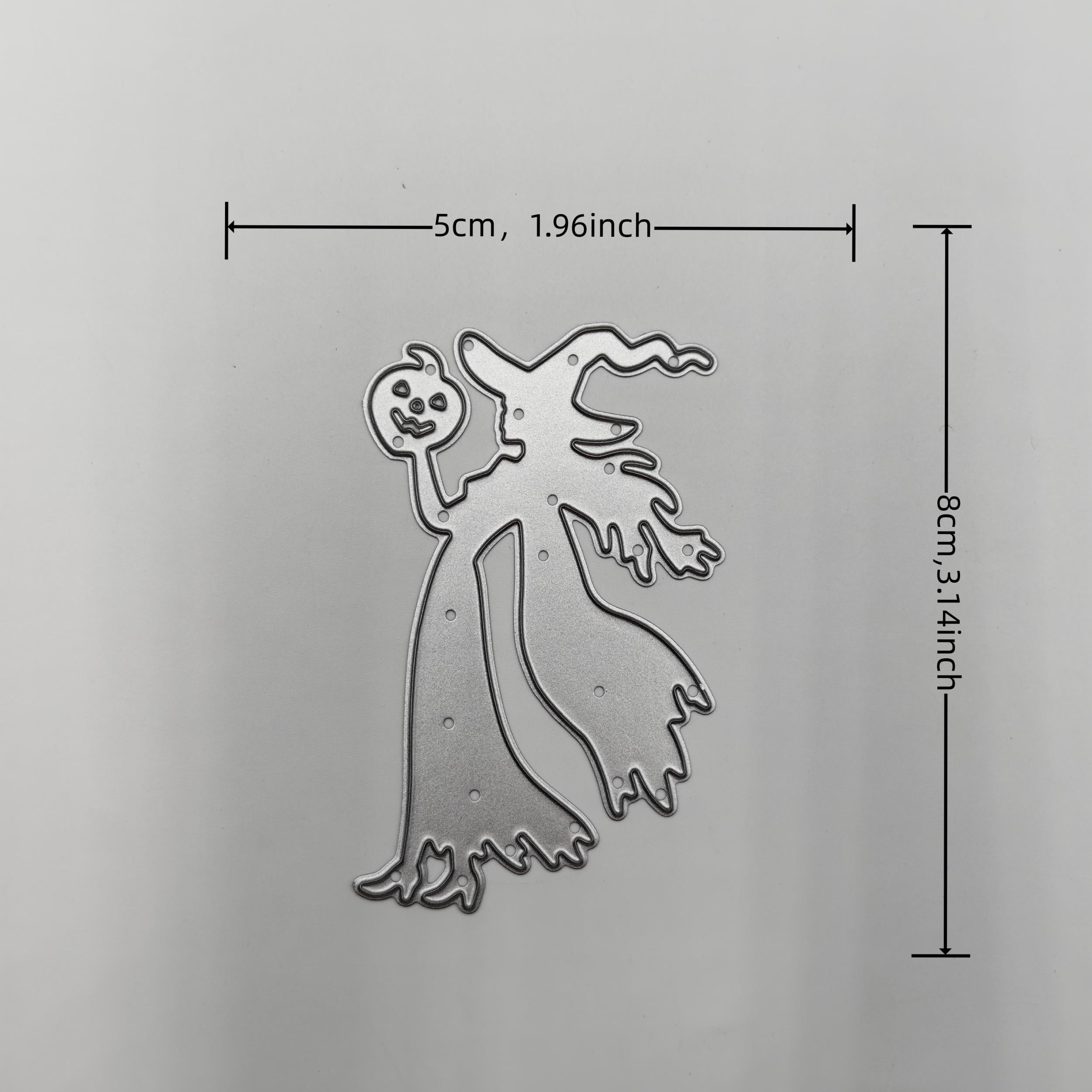 Halloween Witch Cat Spider Web Cutting Mold DIY Scrapbooking Craft Decoration