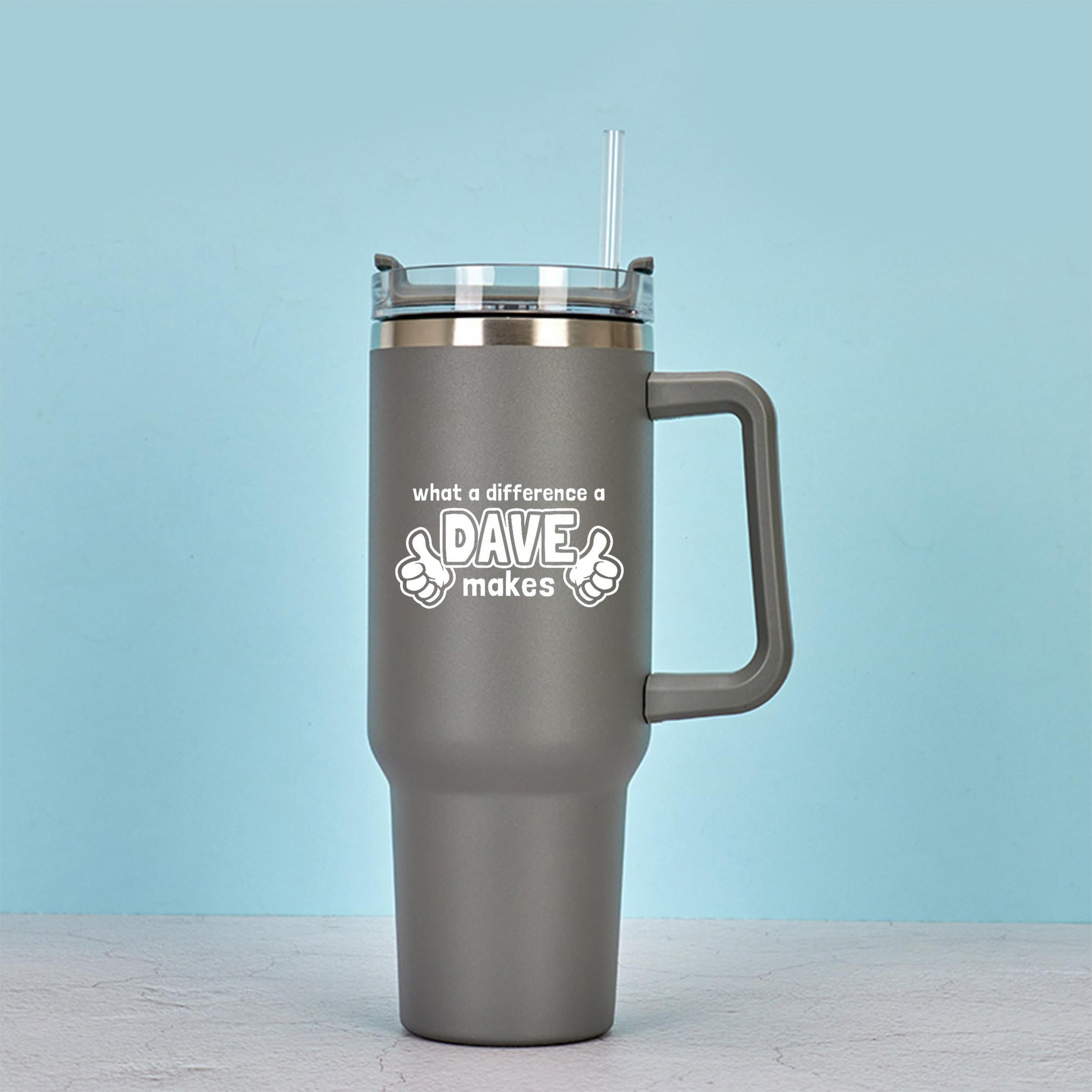 1200ml Stainless Steel Water Cup Insulated Bottle With Handle & Straw