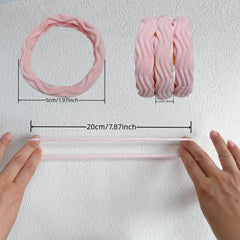 30pcs Wave Pattern Hair Ties Elastic Ponytail Holder Hair Accessories