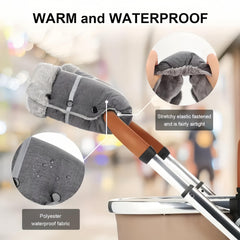 Winter Hand Gloves with Fleece Lining for Baby Stroller