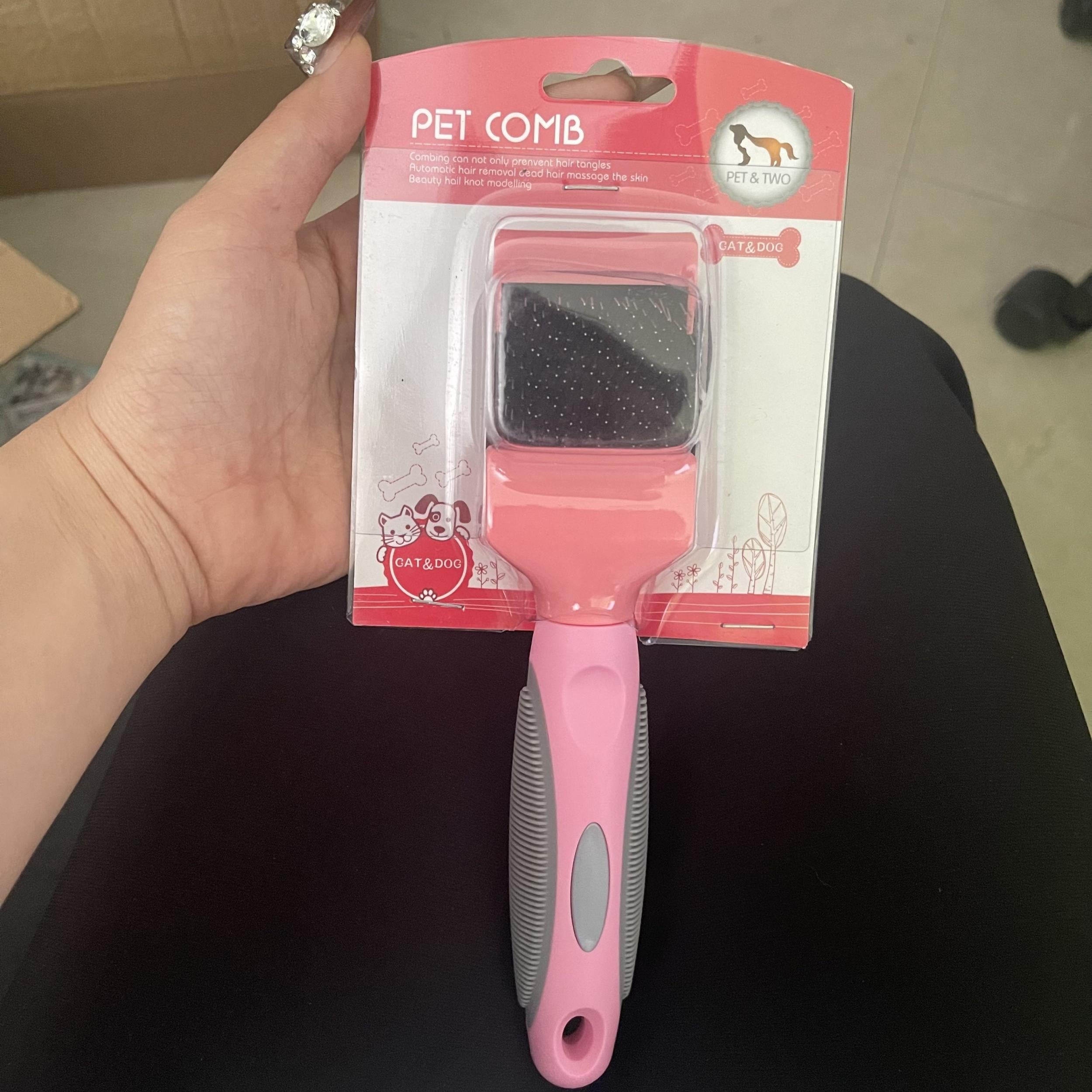 Double Sided Pet Grooming Tool Stainless Steel Dog Comb