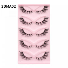 Fluffy 3D Wispy Strips Lashes False Eyelashes Natural Look