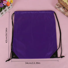 Large Capacity Sport Drawstring Bag 16.5 x 13.4 Inch Lightweight & Waterproof
