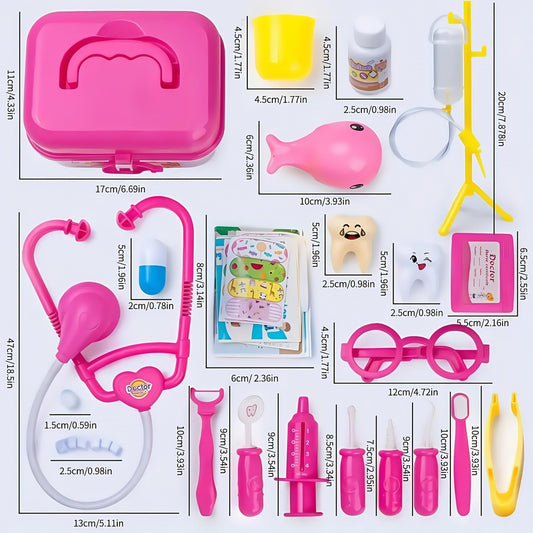 31pc Doctor Playset Dentist Toy Role Playing for Birthdays and Easter