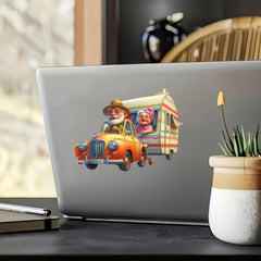 Grandparents RV Travel Vinyl Sticker - Waterproof & Scratch Resistant