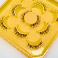 5D Faux Mink Lashes Wispy Soft Natural False Eyelashes 5 Pairs