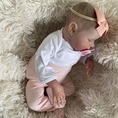 Hand Painted 19" Sleeping Doll with Closed Eyes - Easter Ramadan