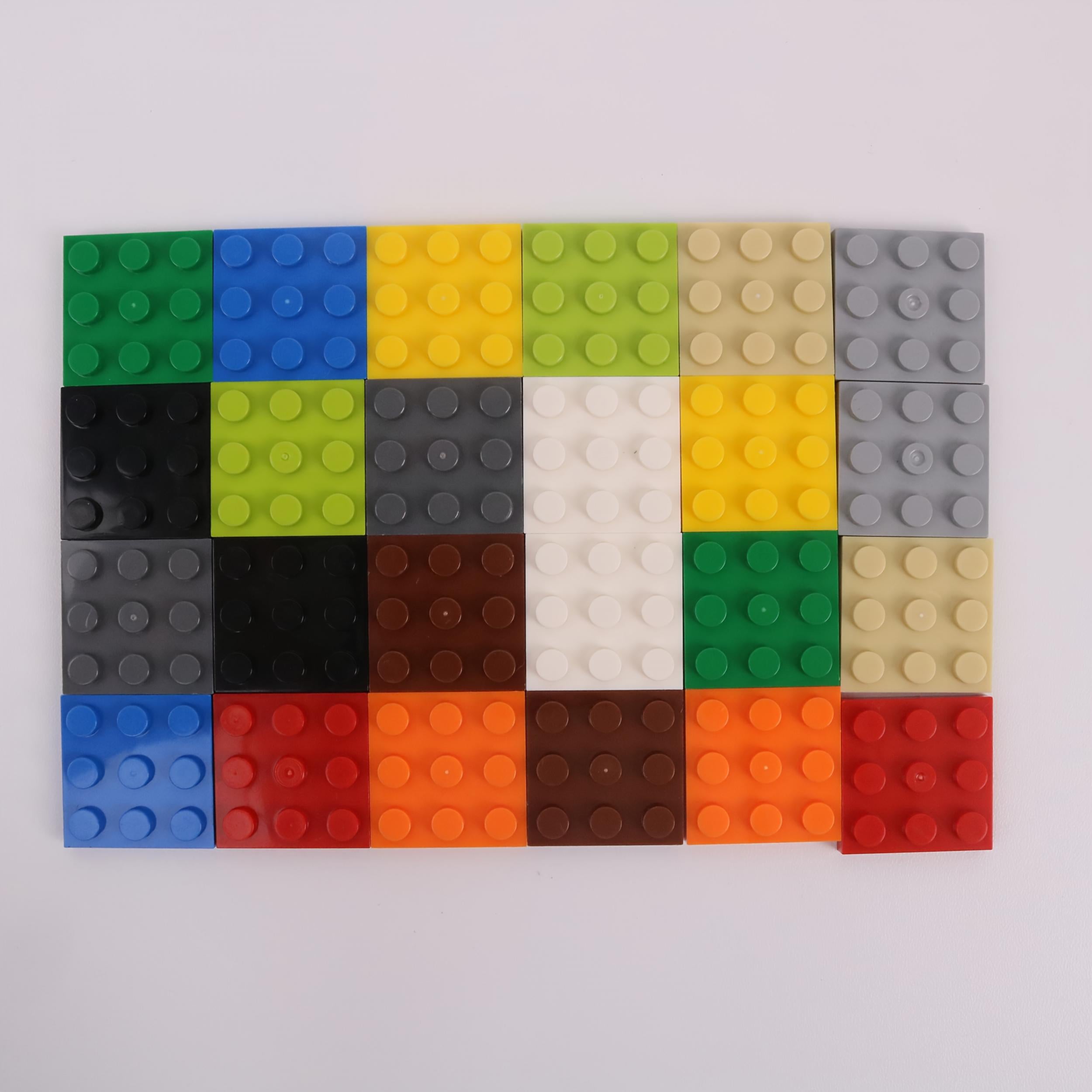 30pcs 3x3 Low Brick Building Blocks MOC 11212 6 Vibrant Colors