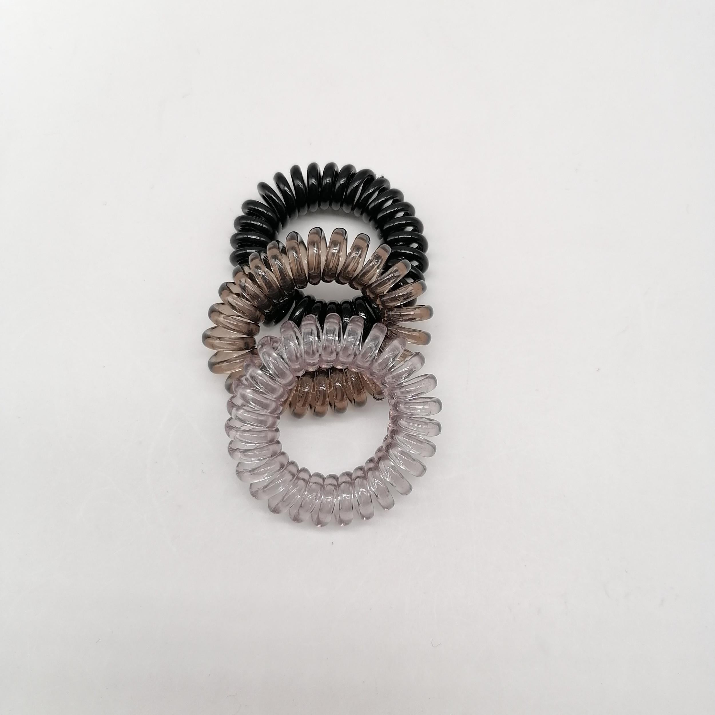 30pcs Gradient Spiral Hair Tie Set No Crease Ponytail Hold