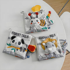 Interactive Sensory Play Book with Animal Tails