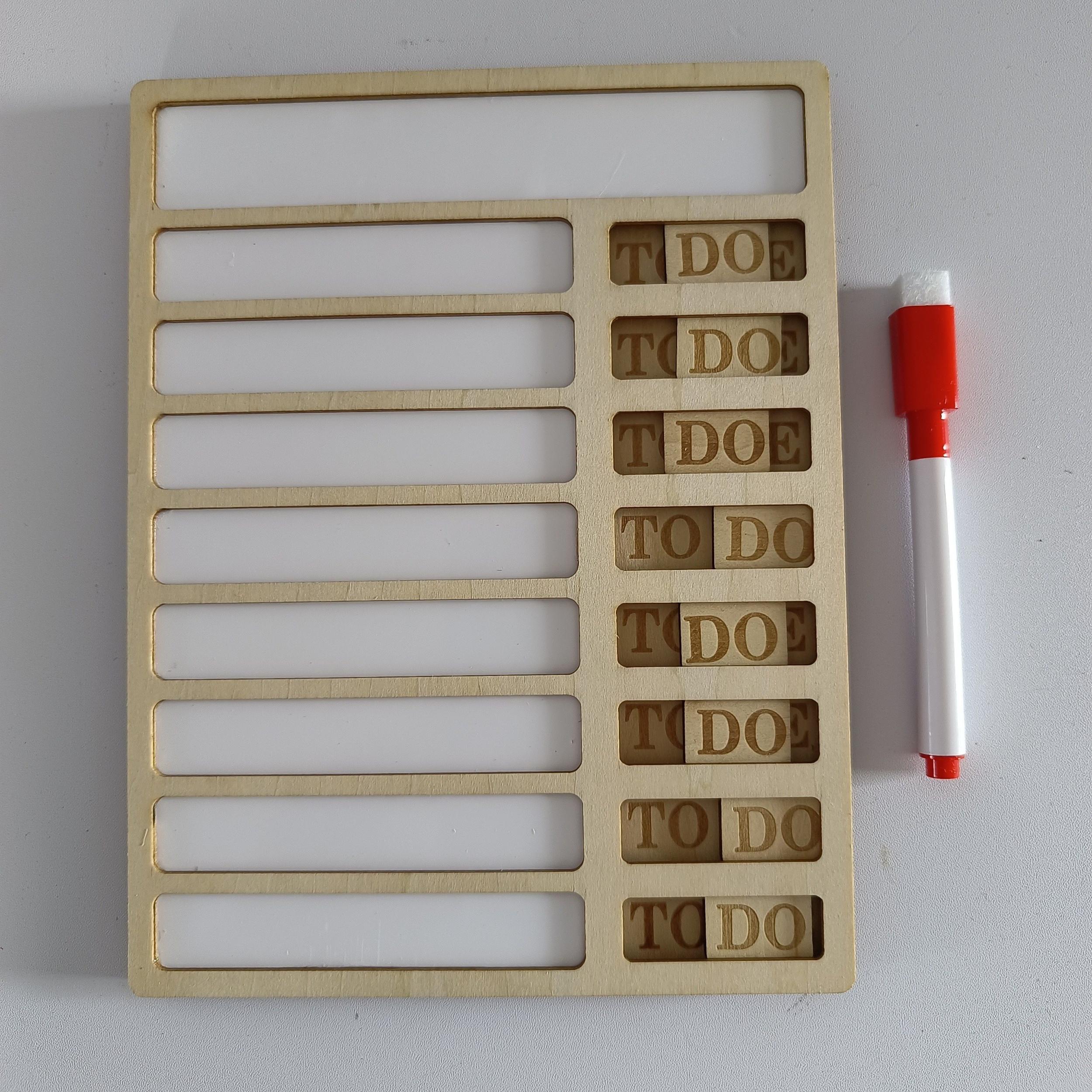 Wooden Schedule Board Housework Table Student Itinerary Note Board