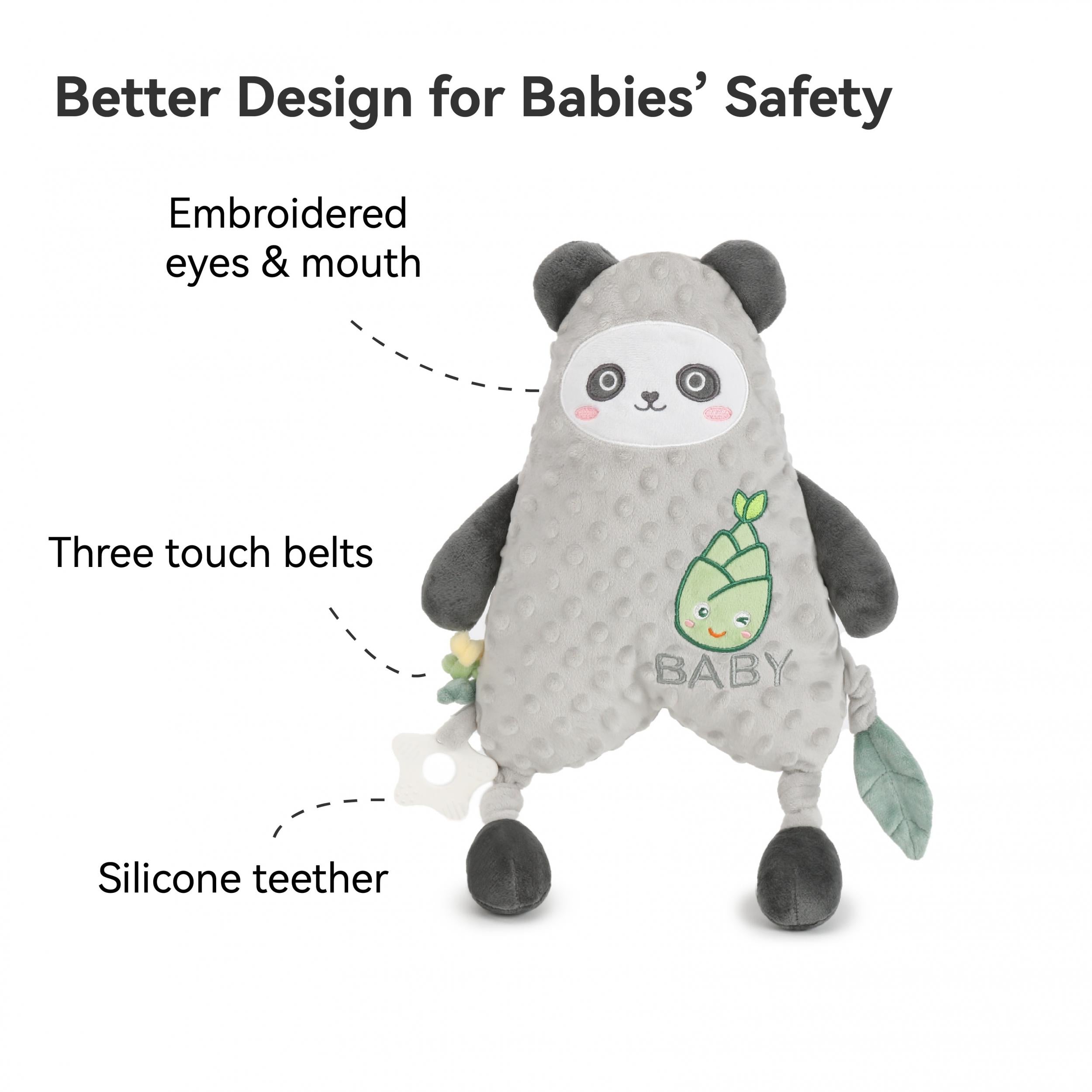 MEEKA HOUSE Panda Soothing Doll With Teether