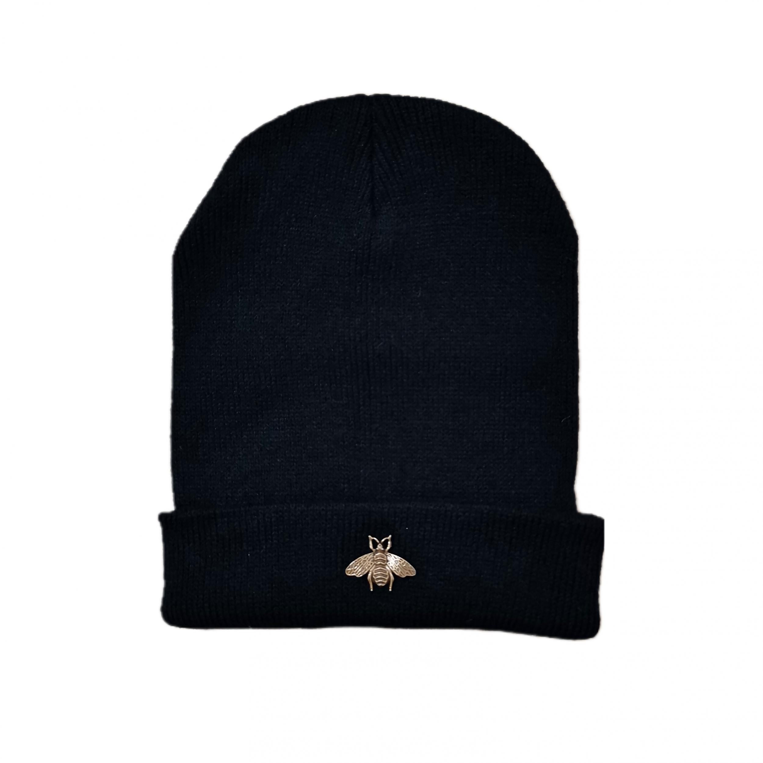 Bee Embroidery Couple Beanie Unisex Knit Hat Hip Hop Skull Hats