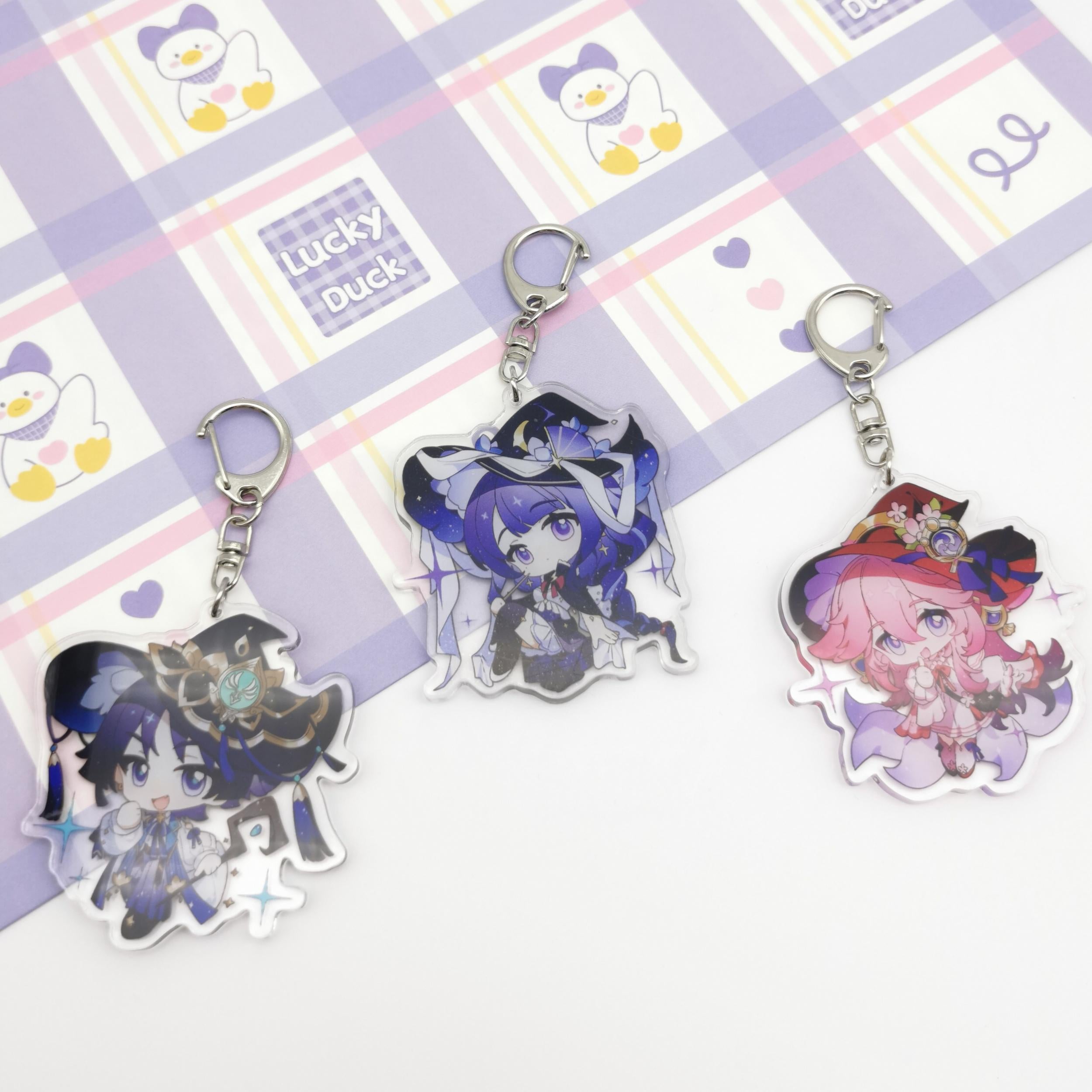 Anime Little Witch Key Ring Halloween Decoration Pendant