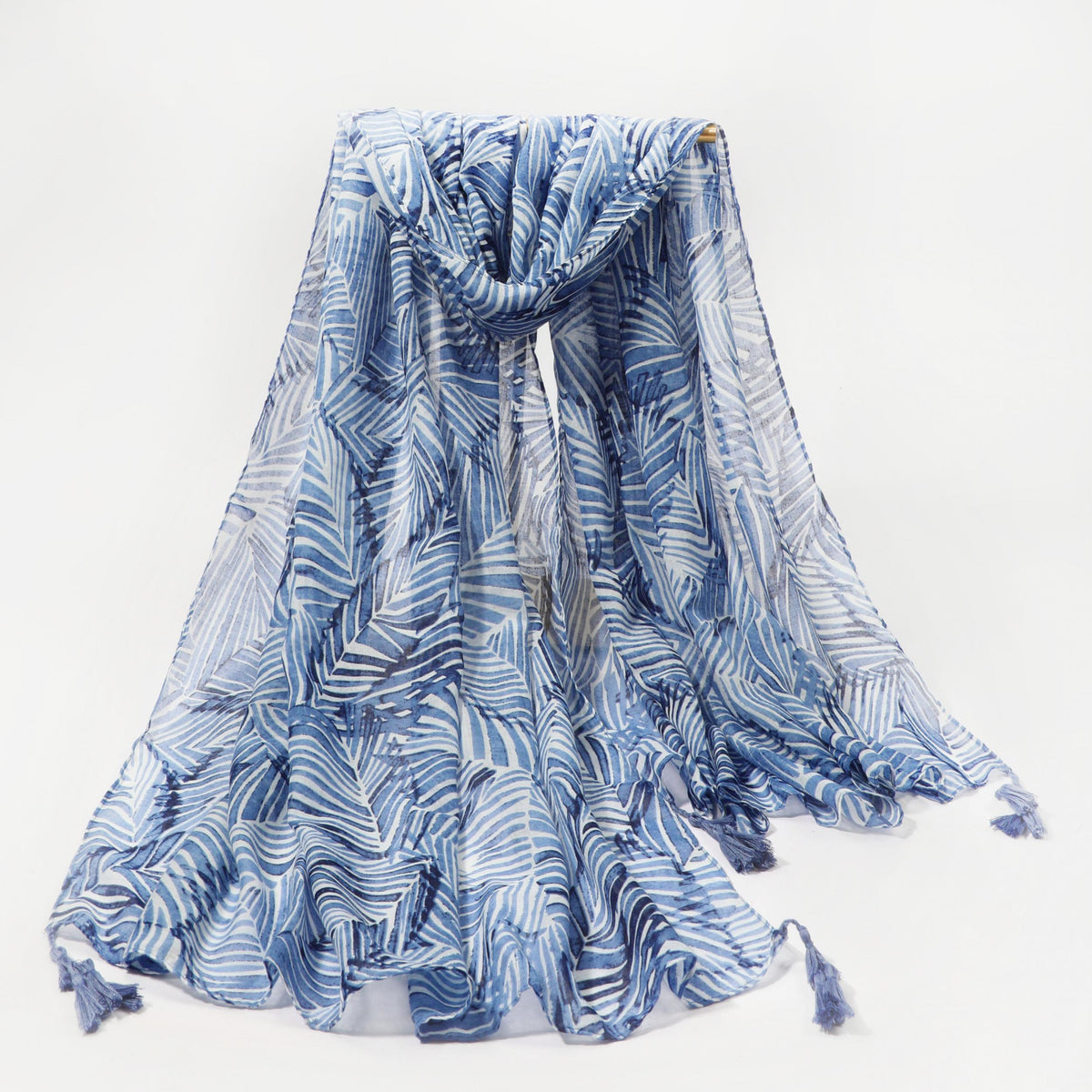 Men's Casual Leaf Beach Vacation Wind Scarf