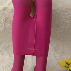 3 Pack Opaque Elastic Tights High Waist Slim Footed Pantyhose