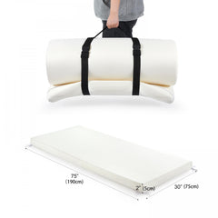 Portable Camping Mattress Topper - High Density Ventilated Roll Up Pad
