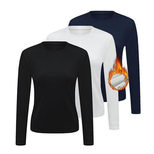 Women's Thermal Tops Long Sleeve Round Neck Base Layer