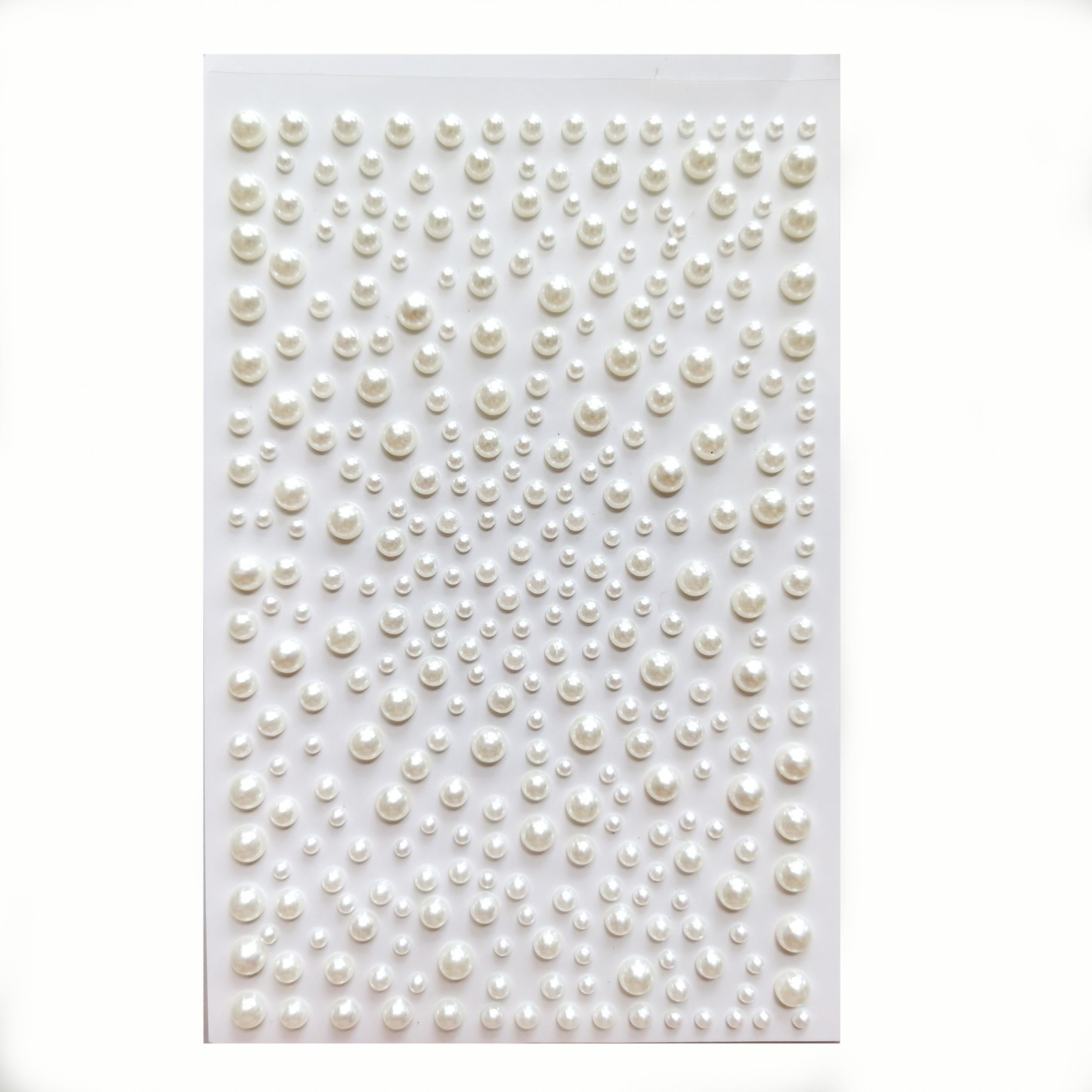Pearl Sticker Flat Back 3mm for Makeup Nail Art DIY Crafts Scrapbooking