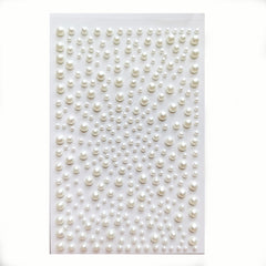 Pearl Sticker Flat Back 3mm for Makeup Nail Art DIY Crafts Scrapbooking
