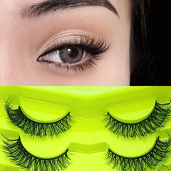 Cat Eye Lashes 7 Pairs Fluffy False Lashes Soft Natural Look