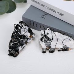 French Bulldog Hair Claw Nonslip Ponytail Holder
