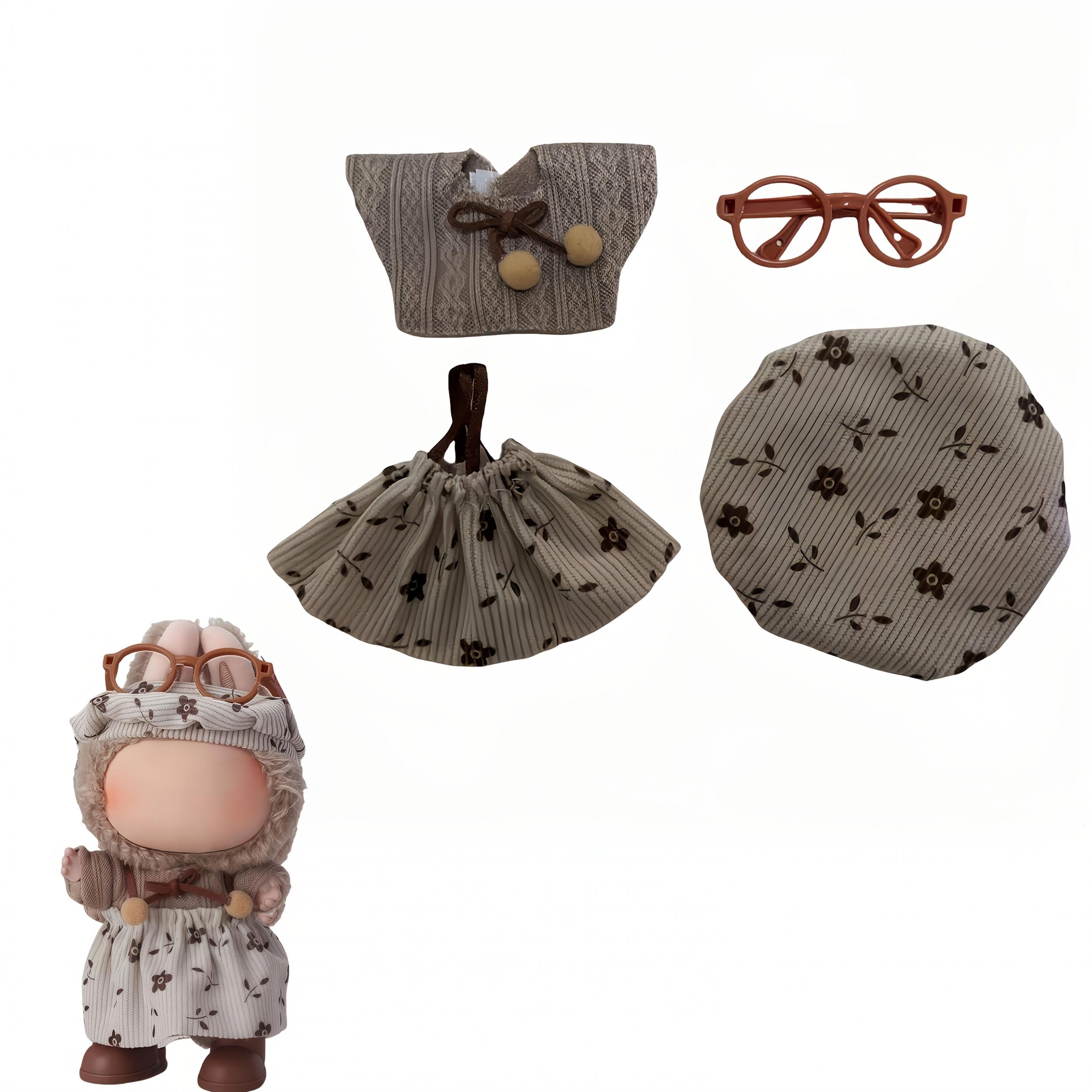 Fashionable Doll Clothes for 16-17cm Dolls - Anniversary Gift