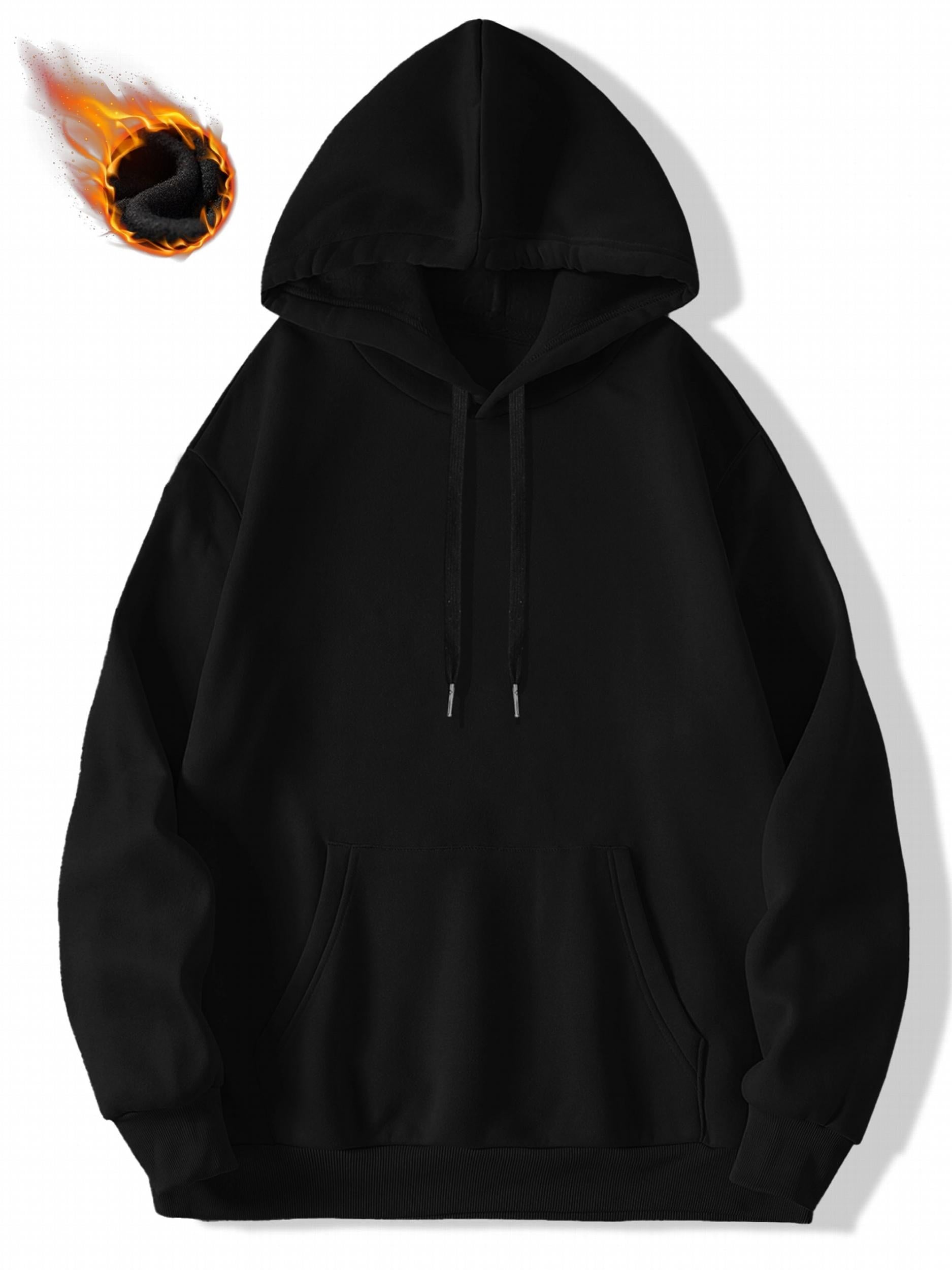 Men's Fleece Hoodie with Kangaroo Pocket
