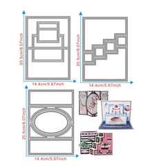 1pc Framework Metal Cutting Dies Stencils for Card Making Scrapbooking
