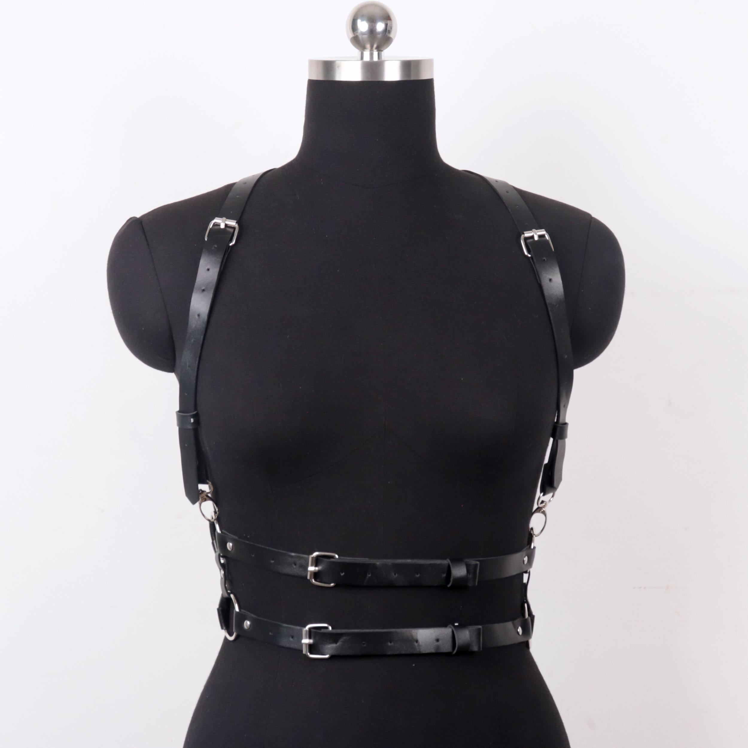 Adjustable PU Leather Waistband Corset Belt for Night Club