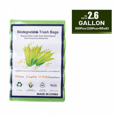 Eco Friendly Disposable Garbage Bags Grass Green Thickened - 120pcs