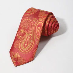 Men's Golden Cashew All Match Necktie
