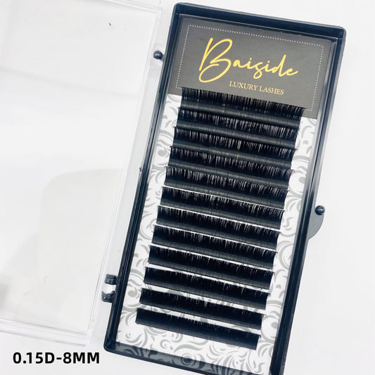 0.15mm D Curl Eyelash Extensions - Professional Ultra Soft Thick and Long