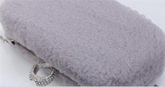 Wool Evening Bags Diamond Ring Clutch Wallets Party Dinner Bags For Ladies