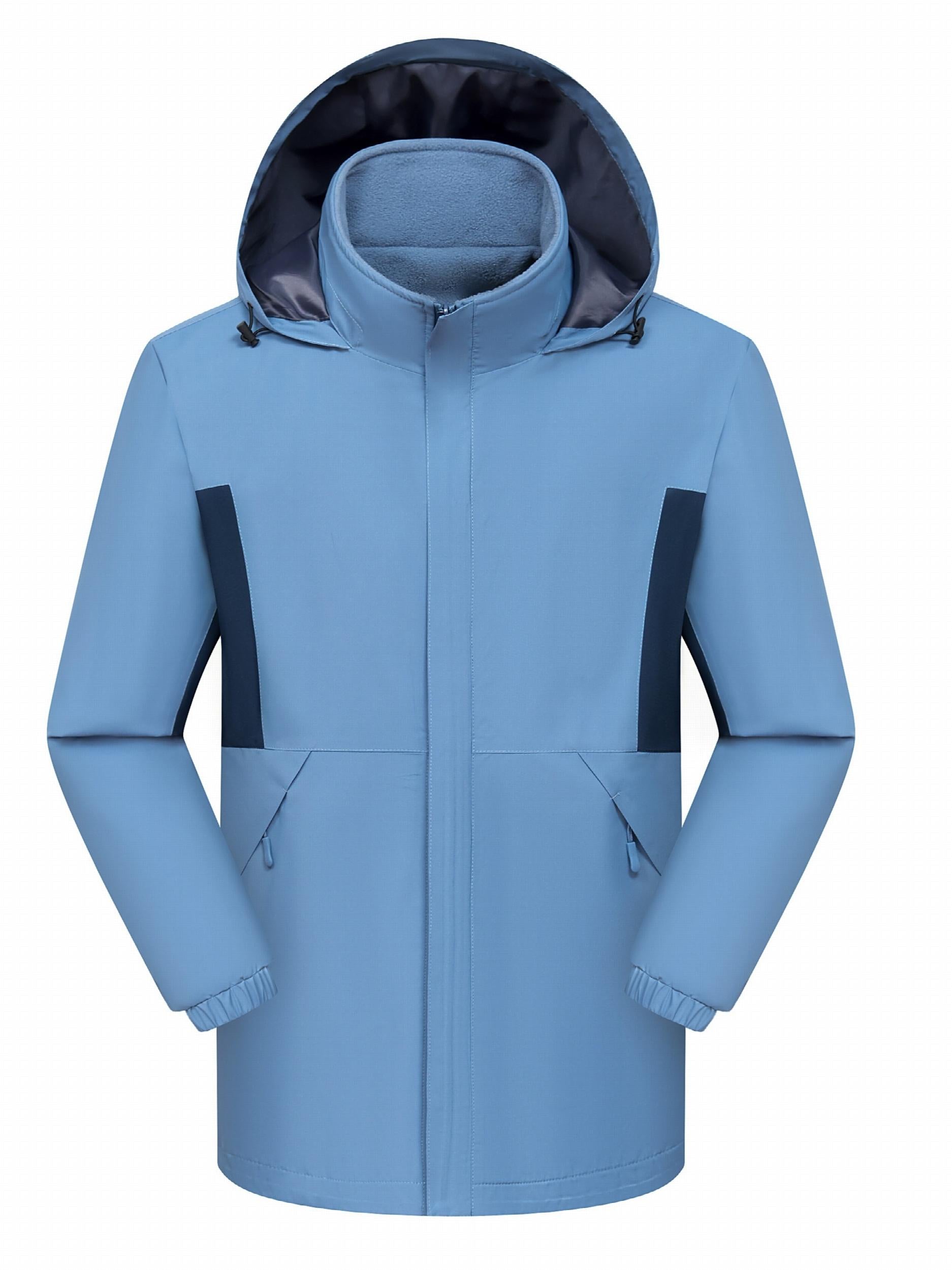 Winter Waterproof Windproof Lightweight Hooded Jacket Thermal Zip Up