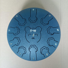 25cm 11-tone Panda Steel Tongue Drum Percussion Set