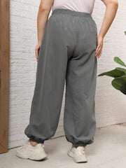  Women's Elastic Loose Fit Cargo Pants