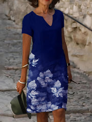  Women's Casual Floral Midi Dress