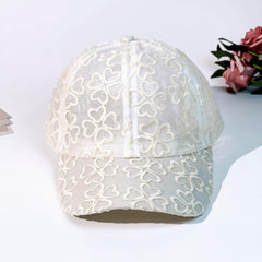 Lace Embroidery Baseball Cap Sun Hat Adjustable Dad Hats