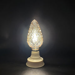 Vintage Golden Pine Cone Diamond Night Light