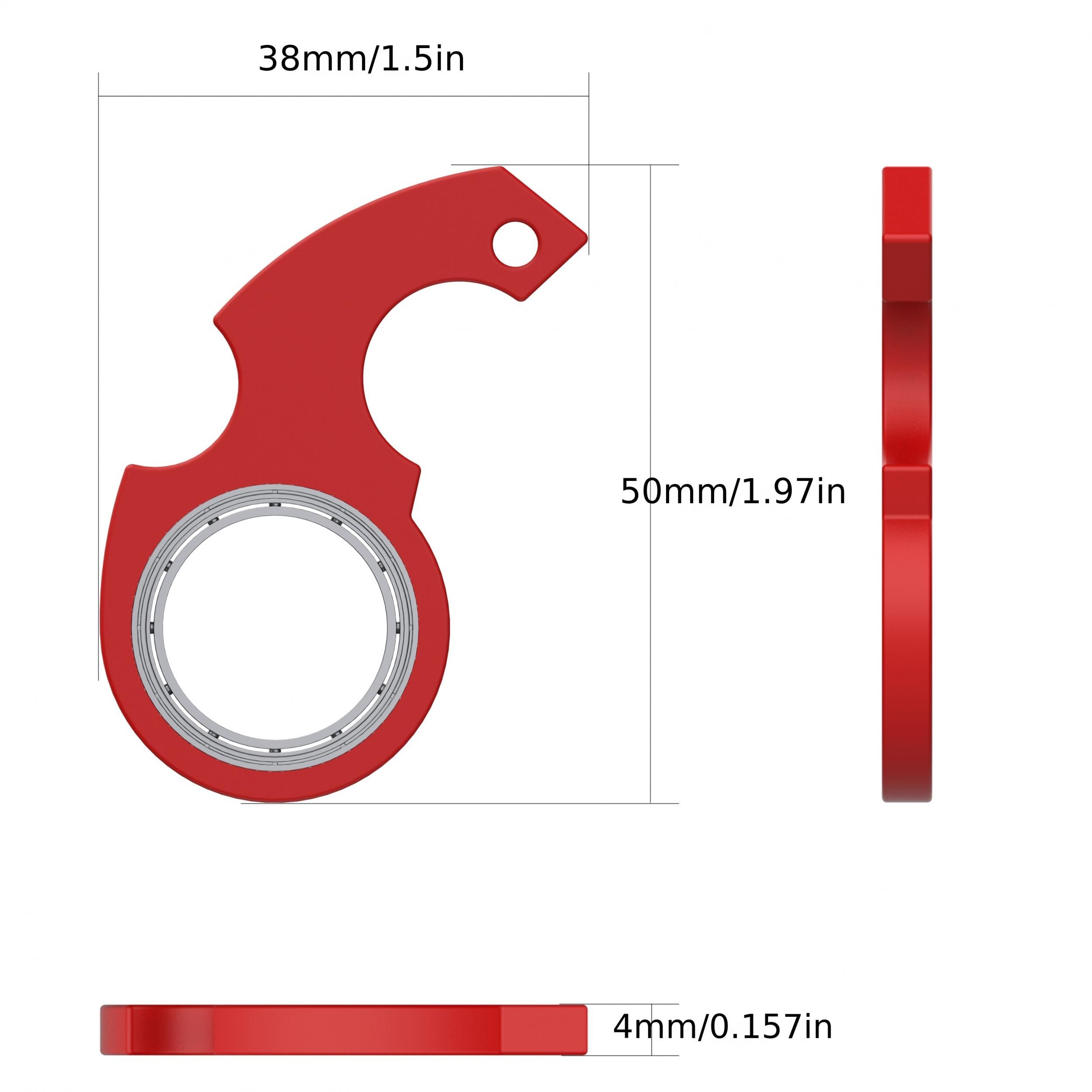 Portable Keychain Spinner Toy Finger Keyring