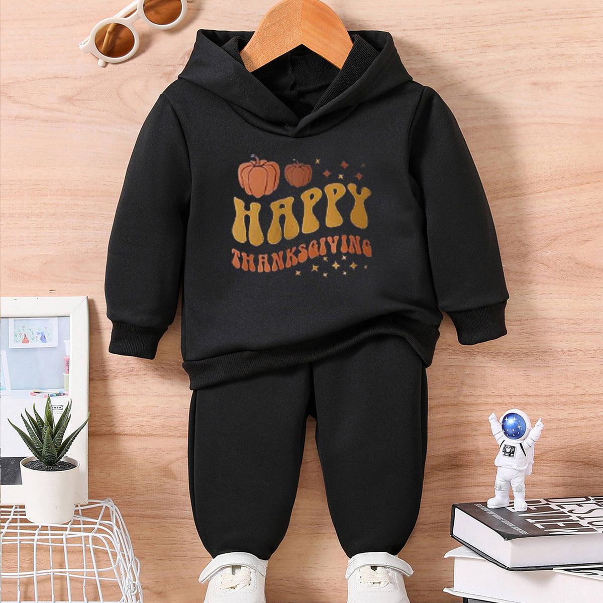 Infant Thanksgiving Outfit Set Long Sleeve Sweatshirt & Trousers