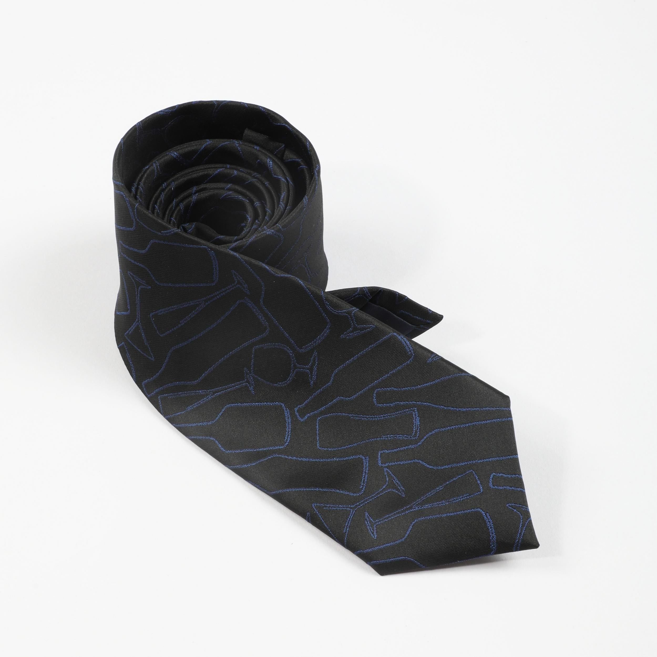 Men's Business Wine Glass Bottle Pattern Tie