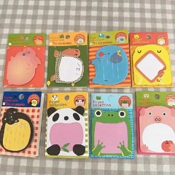 Animal Sticky Notes Set Removable Self Adhesive Sticky Notes
