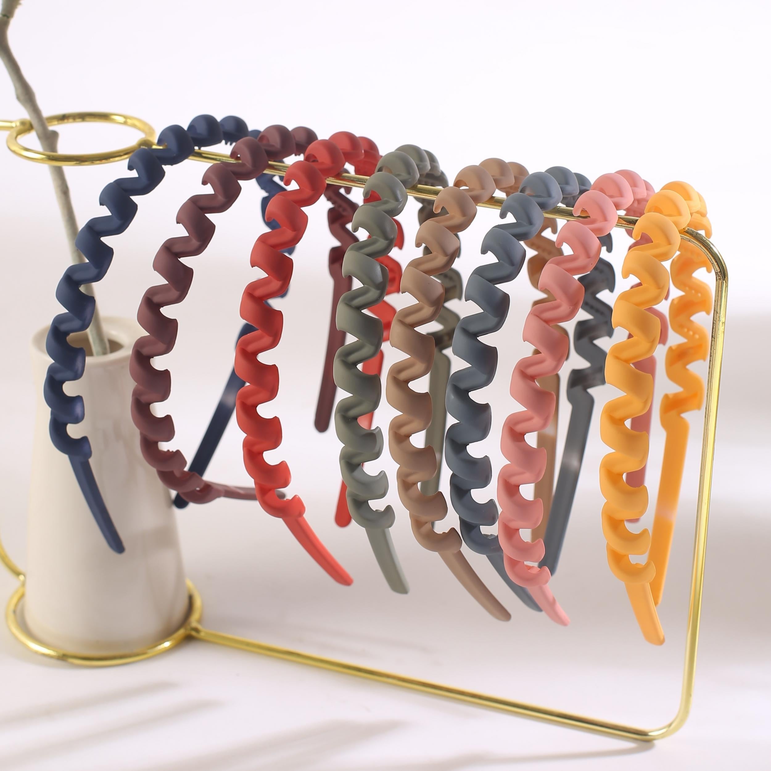 8pcs Frosted Headband Non-slip Hair Accessories