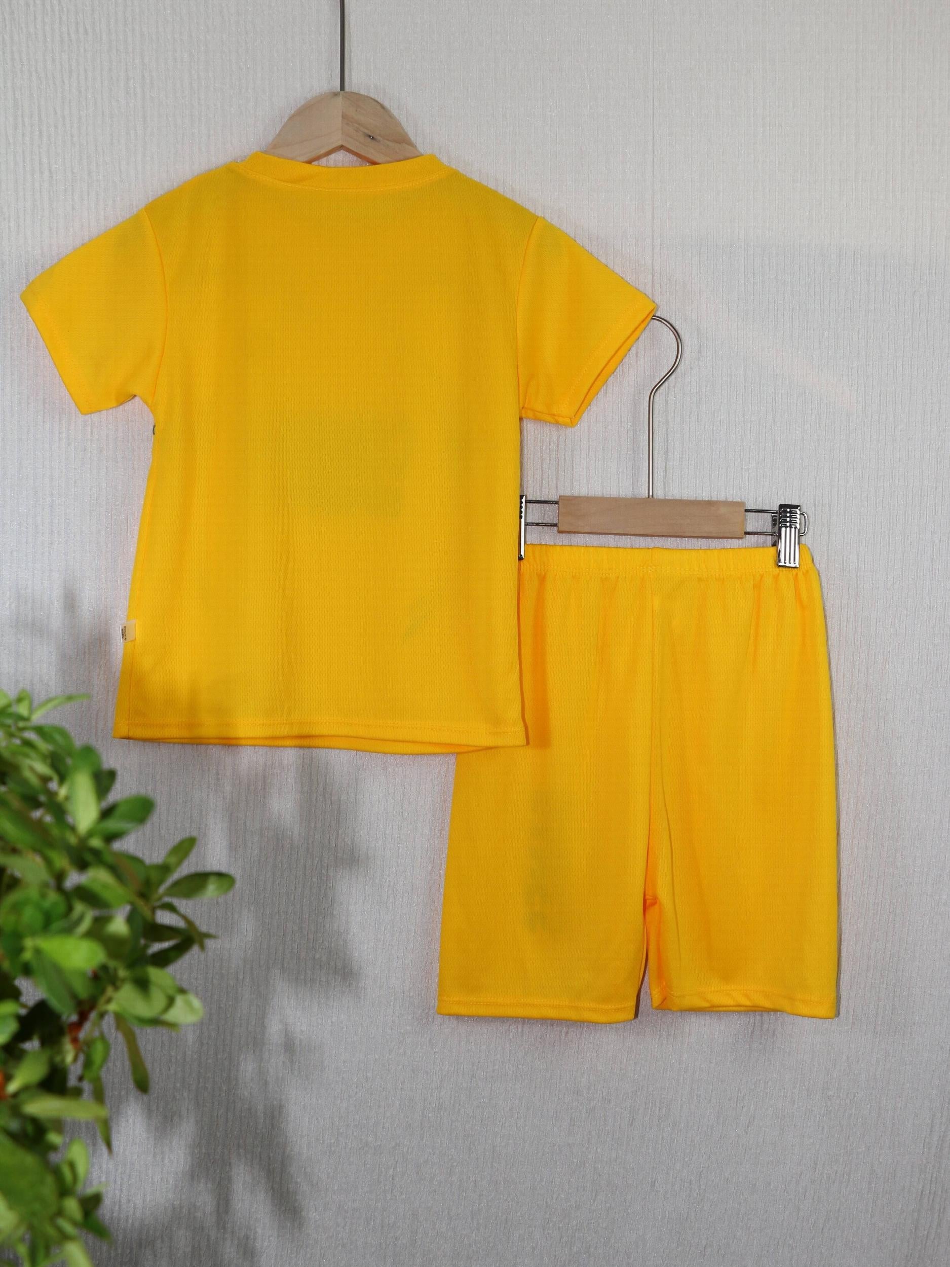 Boy's Sporty Style Outfit 2pcs T shirt & Shorts Set For Summer