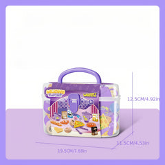 25pc Kids Pretend Tea Party Set Afternoon Tea Tableware w/ Teapot Toy