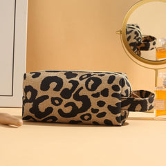 Leopard Makeup Bag Travel Cosmetic Case Portable Toiletry Bags Organizer