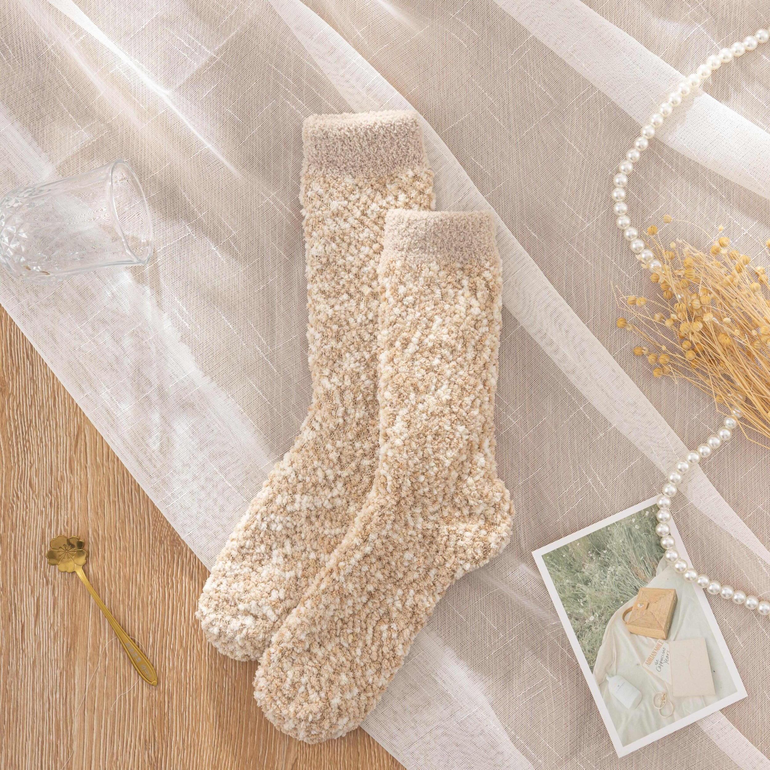 Fuzzy Floor Socks Crew Home Socks Women's Stockings