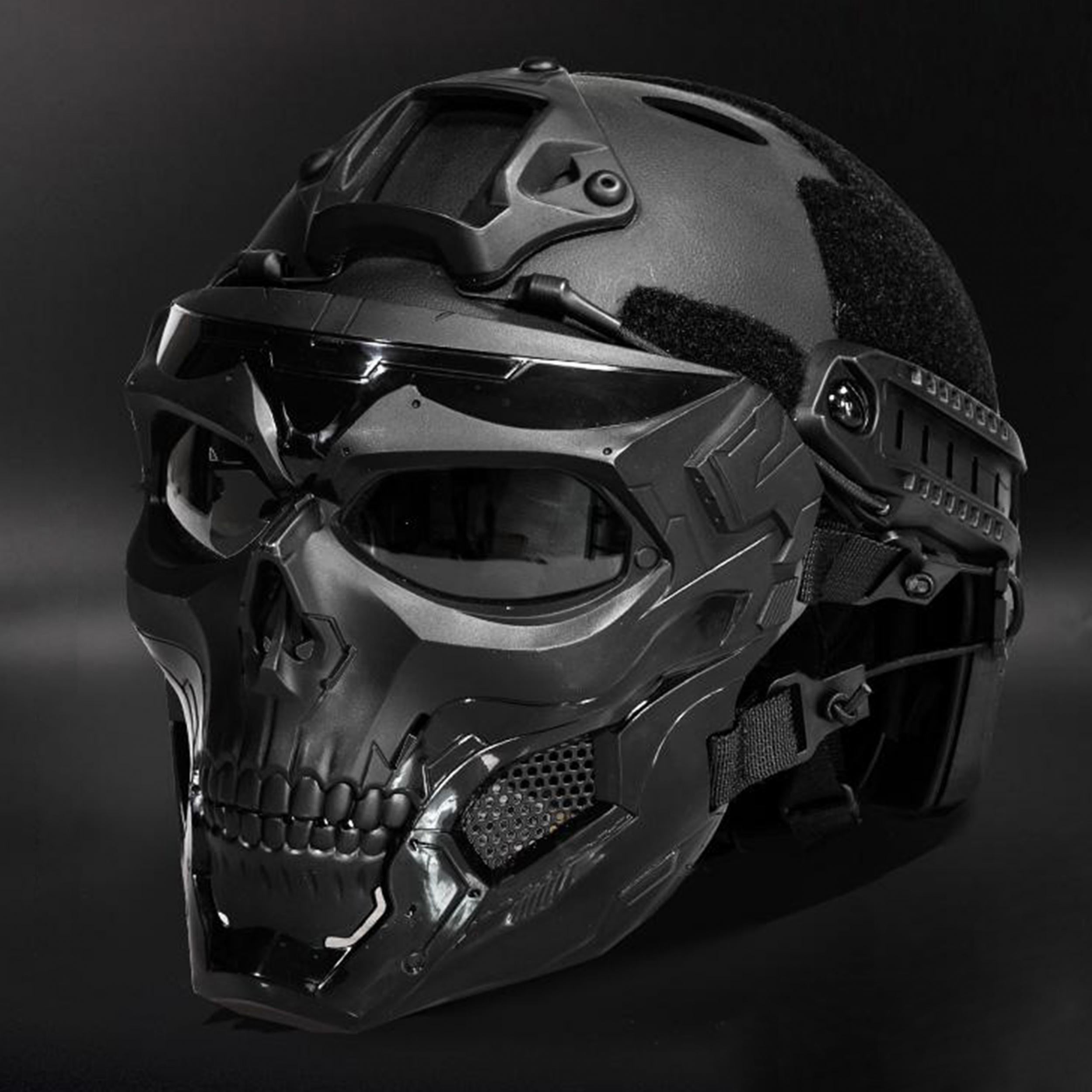 Full Face Airsoft Skull Mask With PC Lens Eye Protection